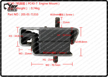 Beli Pemasangan Engine Karet Komatsu, PC40 PC50 Excavator Rubber Engine Cushion 20S-01-71310 online manufacture