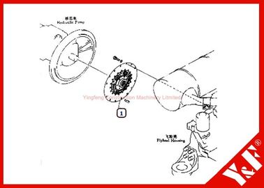 Beli Customized Komatsu Excavator Parts PC200-6 Damper 20Y-01-11112 6D102 Engine online manufacture