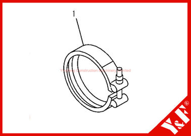 Beli Komatsu Excavator Parts PC200-7 6732-81-8220  CLAMP 6D102 Engine online manufacture