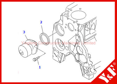 Beli Low Noise Excavator Parts Water Pump Assy 6735-61-1501 6735-61-1502 online manufacture