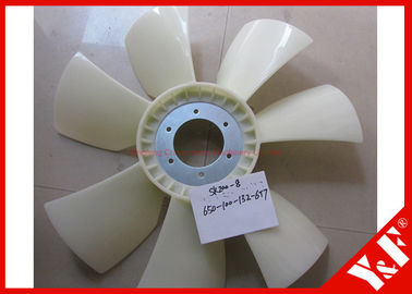 VHS163063000 OEM KOBELCO J05E Mesin Cooling Fan Blade untuk SK200-8 SK250-8 dengan 6 Hole 7 Blades